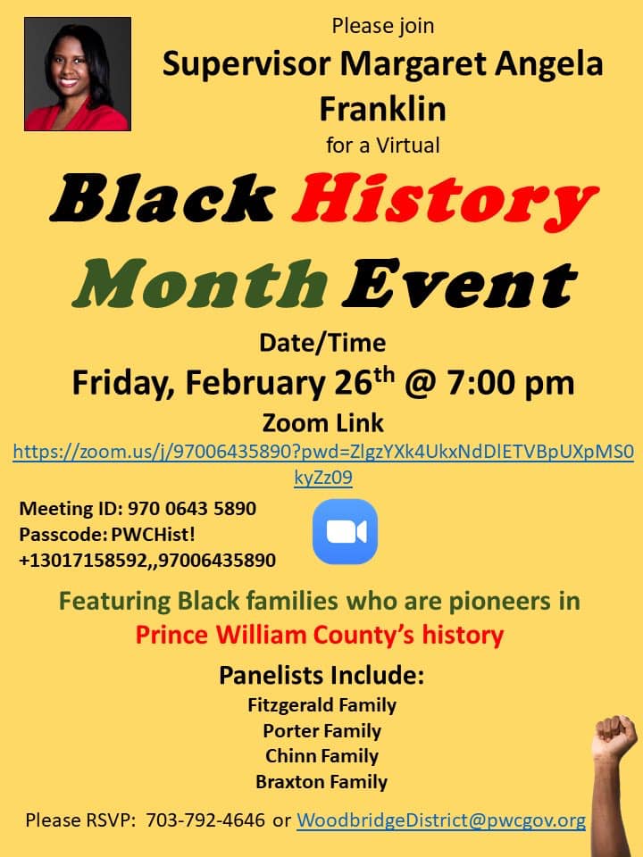 Black History Month Event With Supervisor Margaret Angela Franklin
