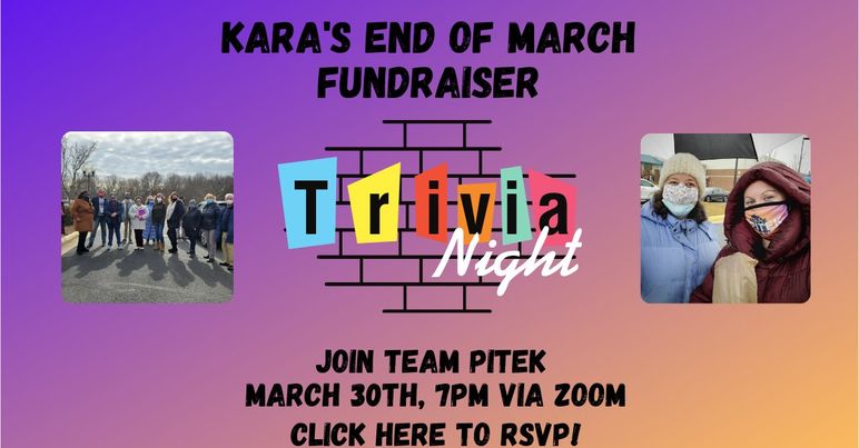 Kara's End Of March Fundraiser - Trivia Night