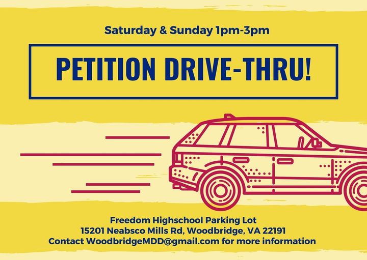 2021 Petition Drive Thru At Freedom Highschool