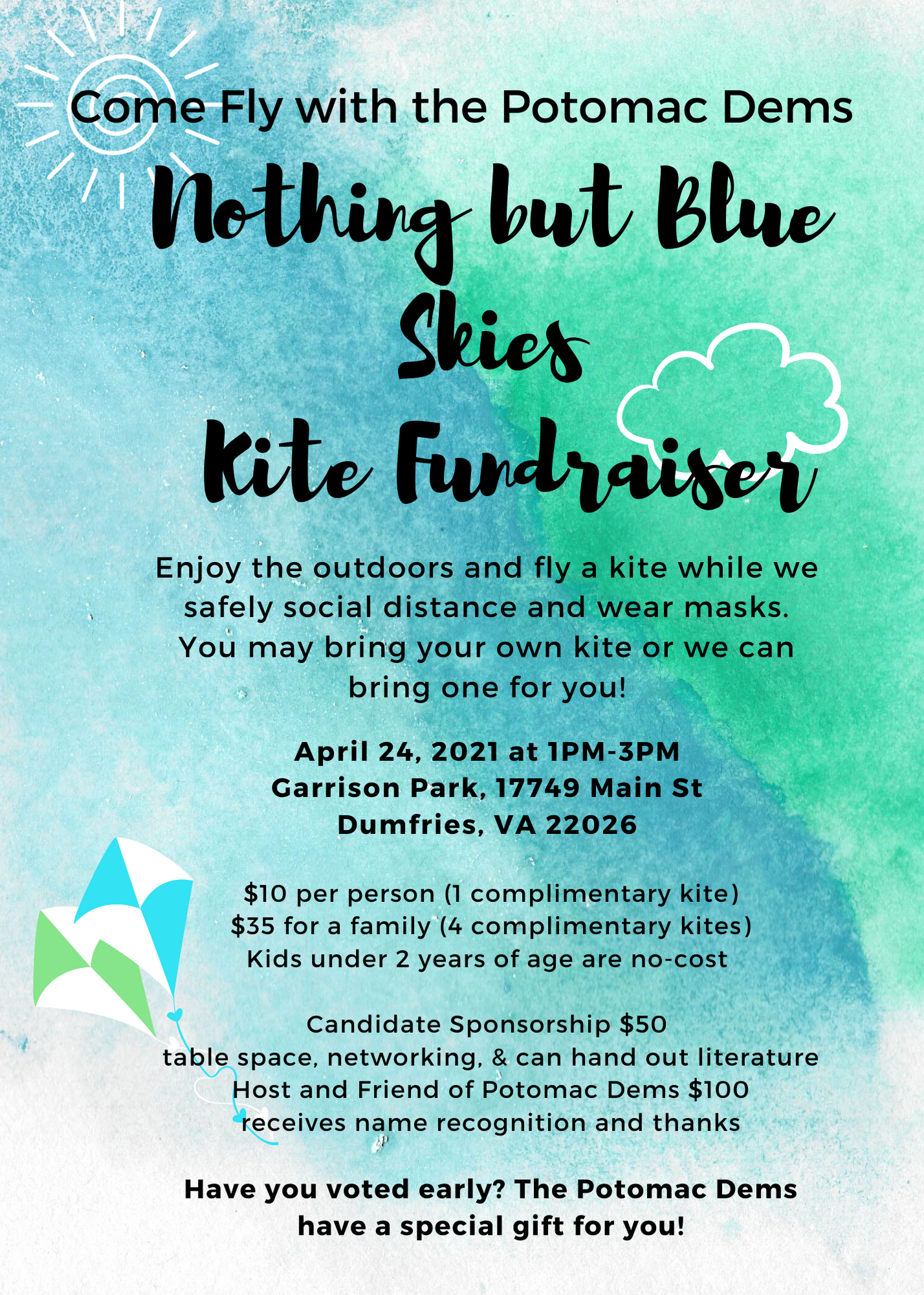 Potomac Nothing But Blue Skies Kite Fundraiser