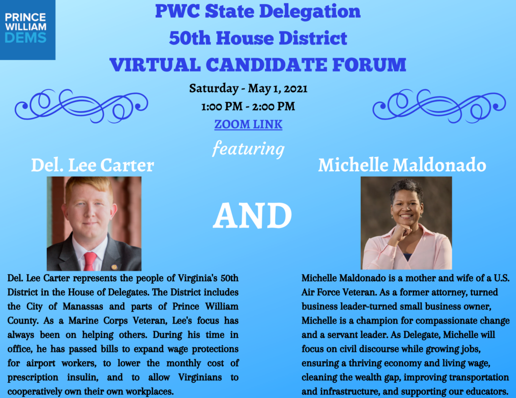 2021 PWC State Delegation Virtual Candidate Forum HOD50