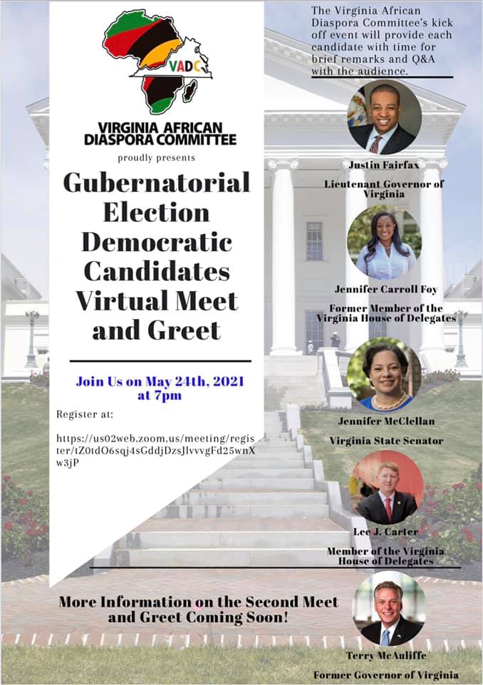 Gubernatorial Election Democratic Candidates Virtual Meet and Greet