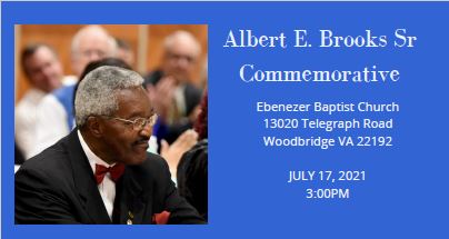 Albert E Brooks Sr Commemorative