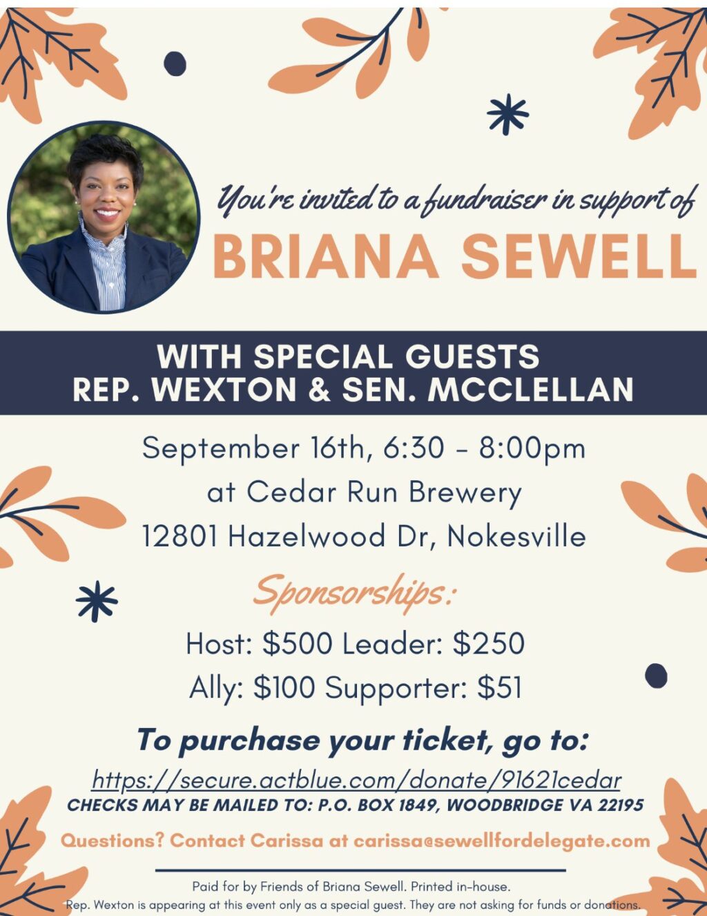 Briana Sewell Fundraiser