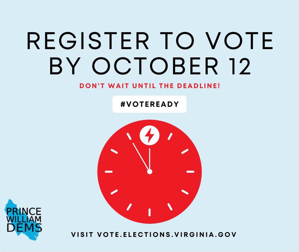 Register To Vote By October 12th