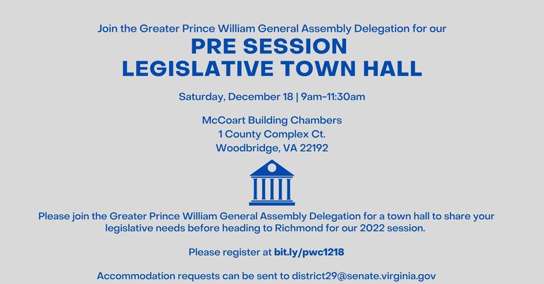 Pre Session Legislative Town Hall