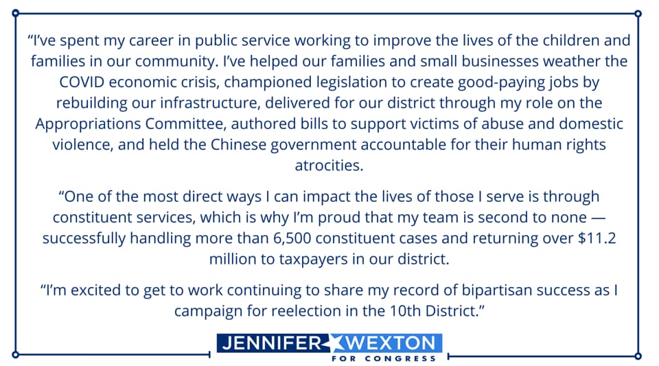 Jenniger Wexton Reelection