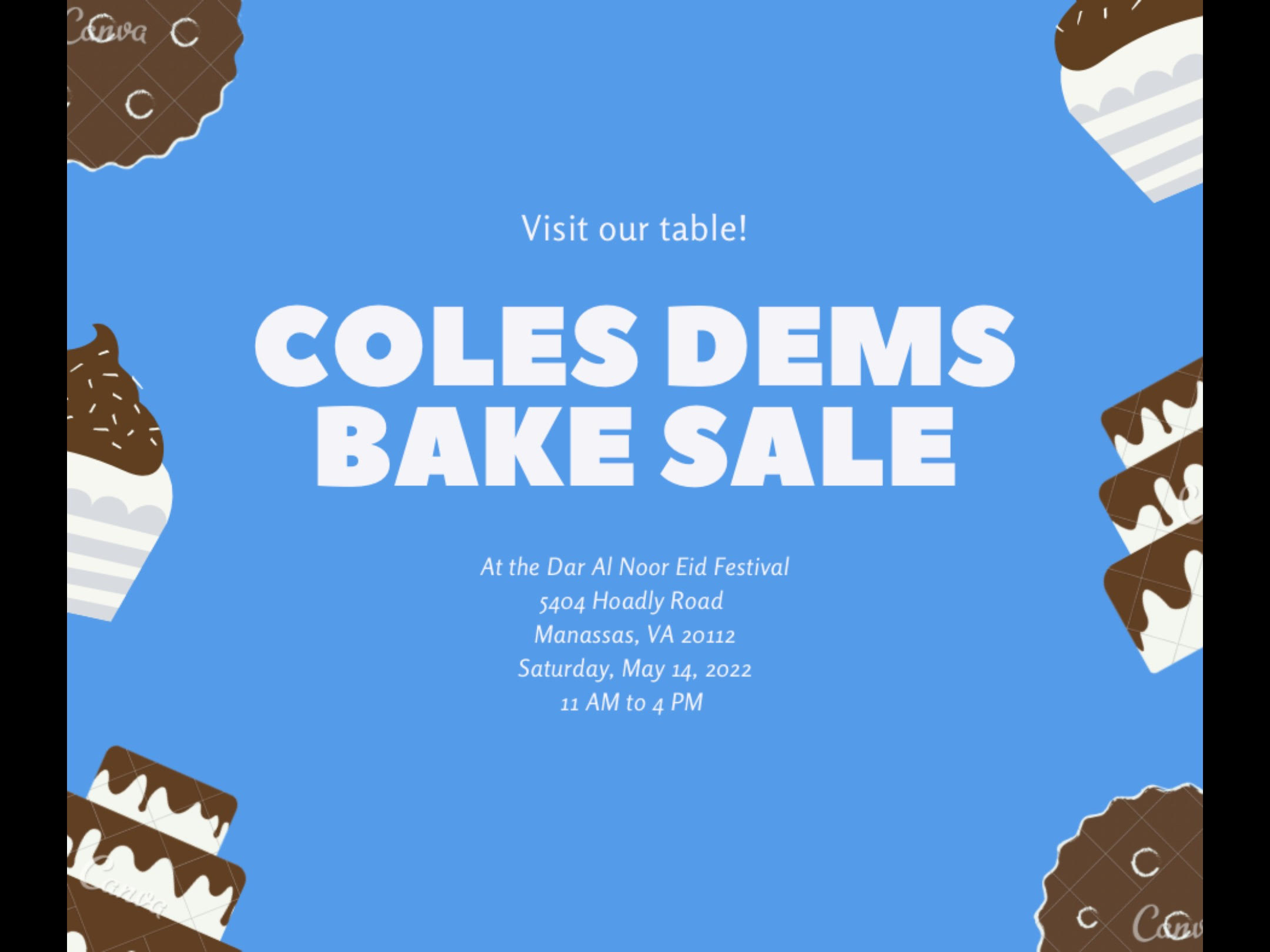 Coles Dems Bake Sale