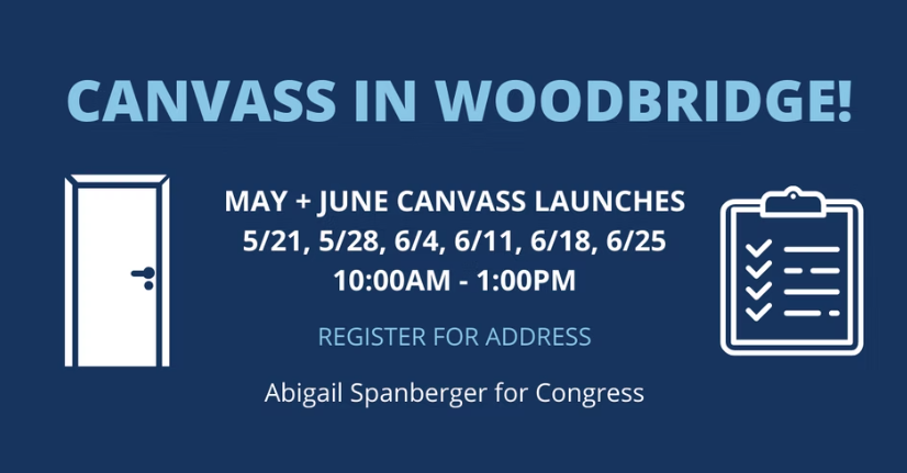 Canvass in Woodbridge and join Team Spanberger