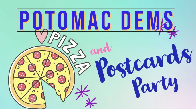 Potomac Dems Postcard Party for Spanberger