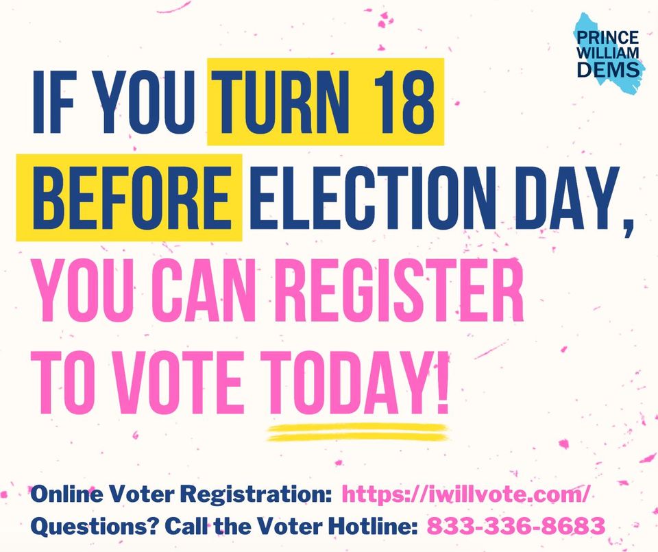Did you know that if you turn 18 before Election Day you can register to vote TODAY