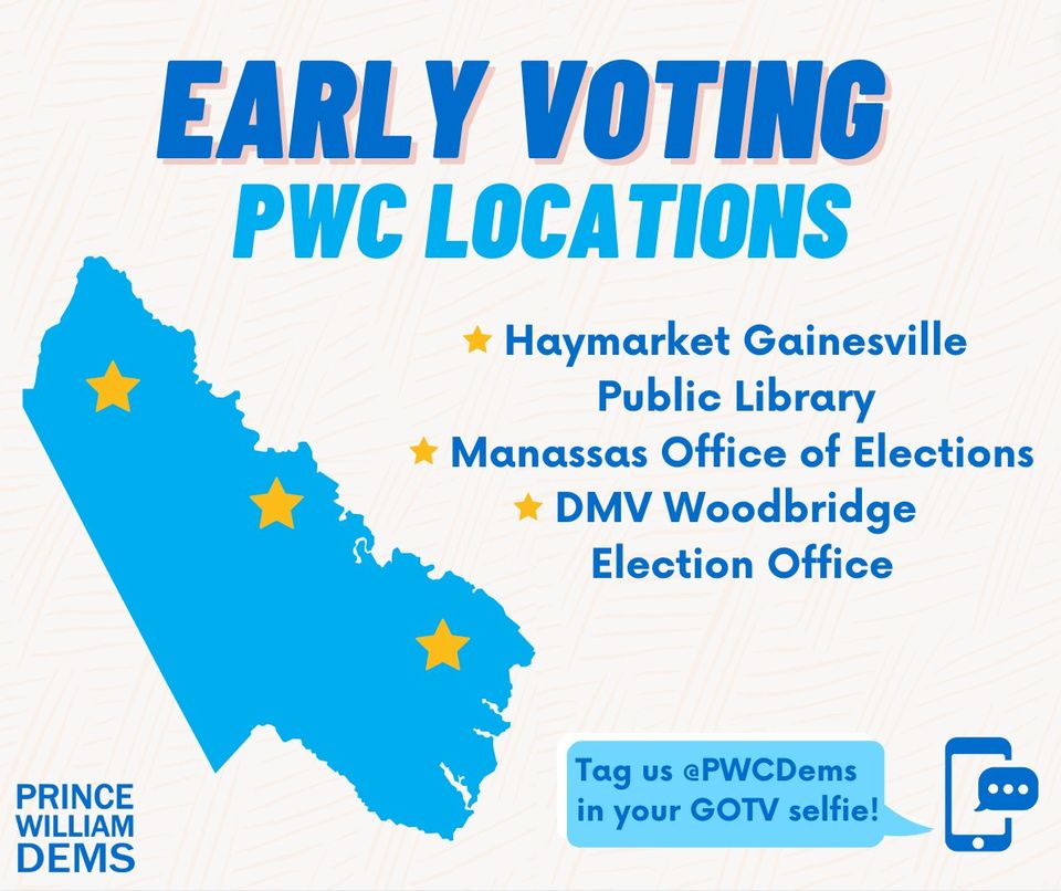 2022 Early Voting PWC Locations