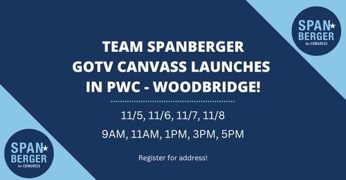 Team Spanberger Canvas Launches in Woodbridge