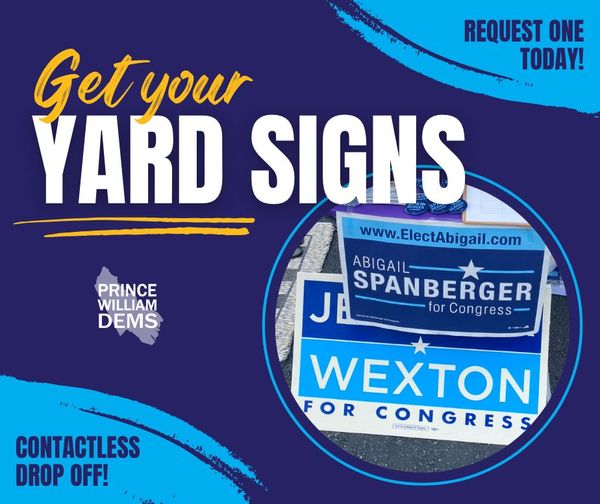 2022 Get Your Spanberger Yard Signs