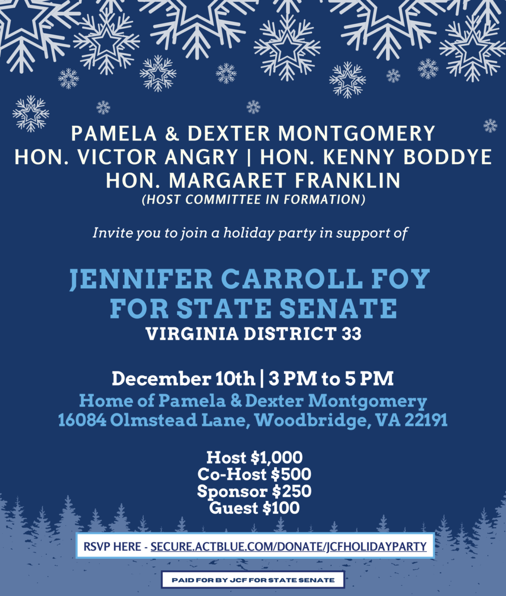 Jennifer Carroll Foy for State Senate Virginia District 33
