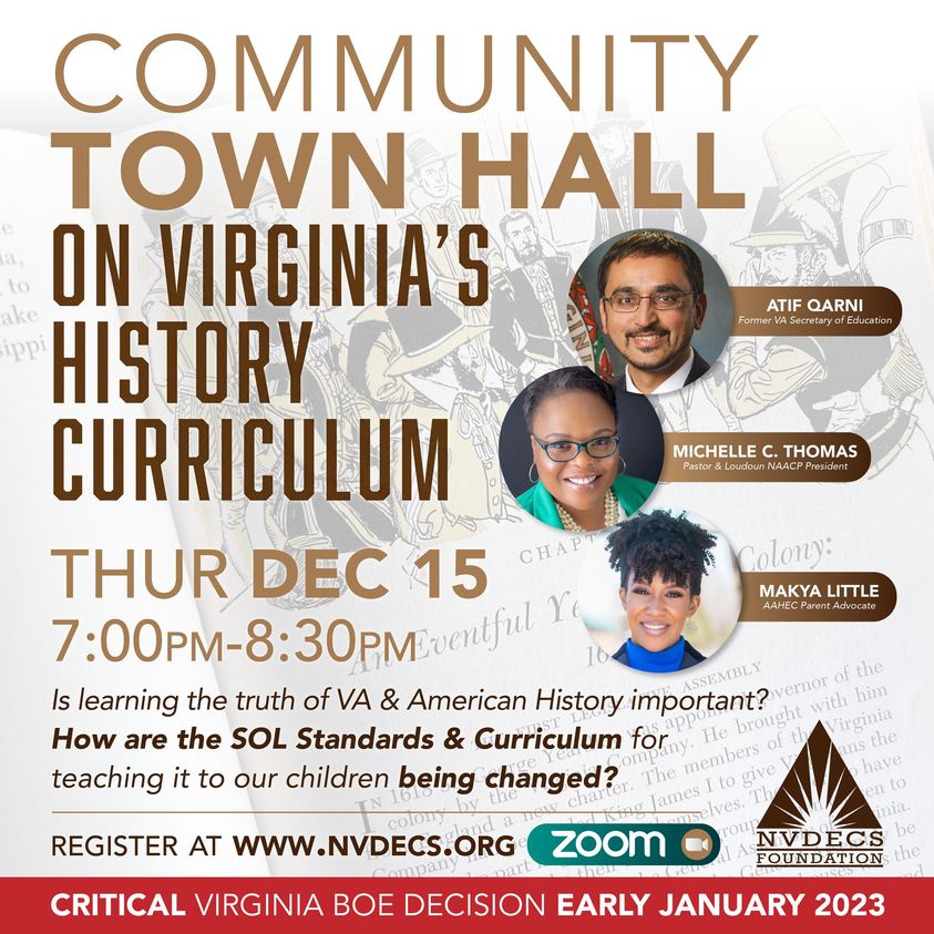 Community Town Hall on Virginias History Curriculum