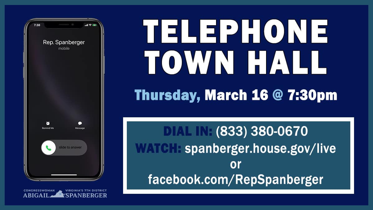 Telephone Town Hall for Abigail Spanberger