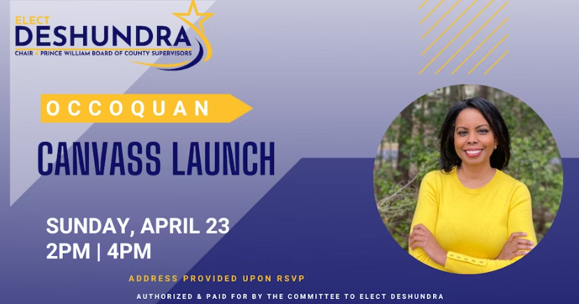 Elect Deshundra Occoquan Canvass Launch