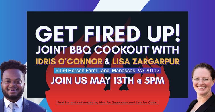 Get Fired Up Joint BBQ Cookout with Idris OConnor and Lisa Zargarpur