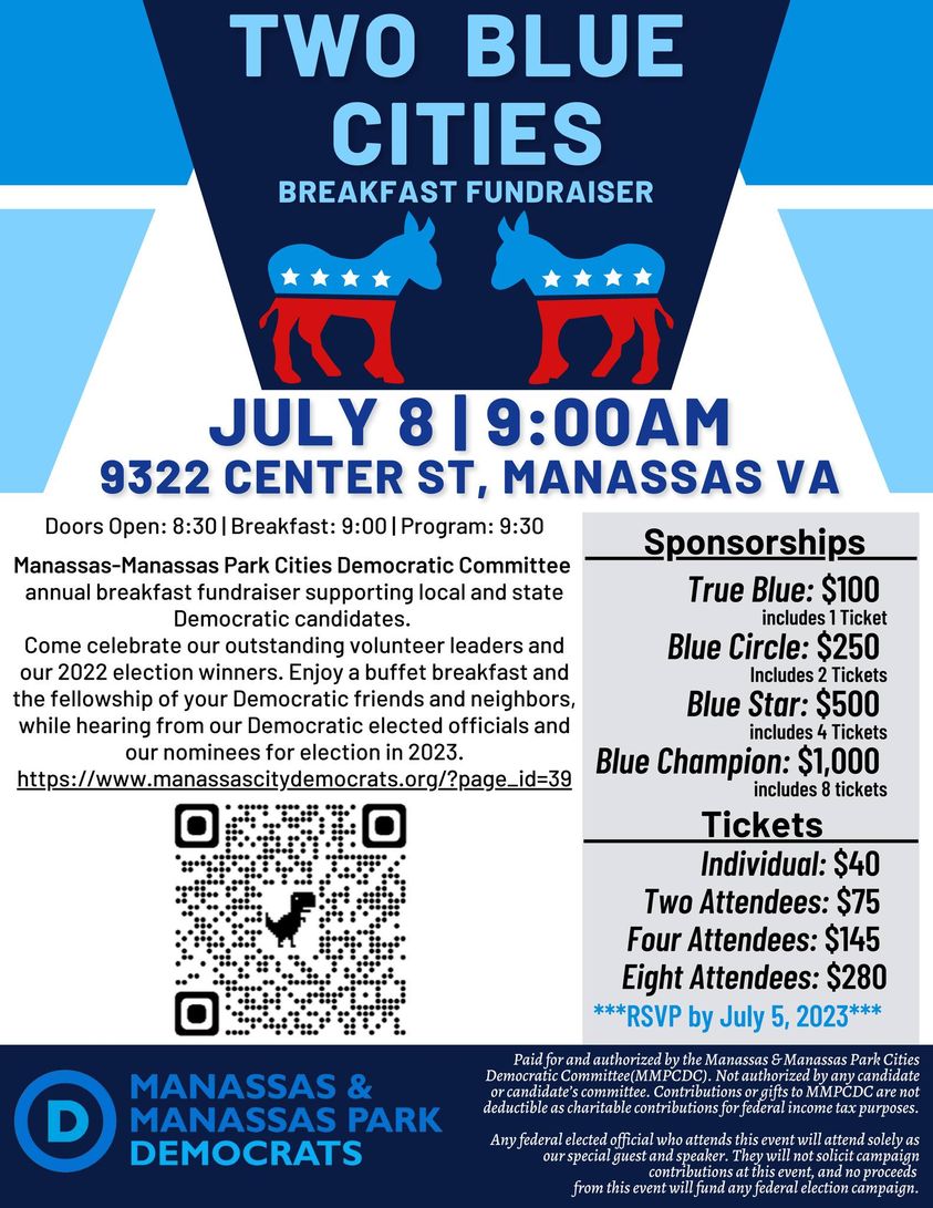 Two Blue Cities Breakfast Fundraiser