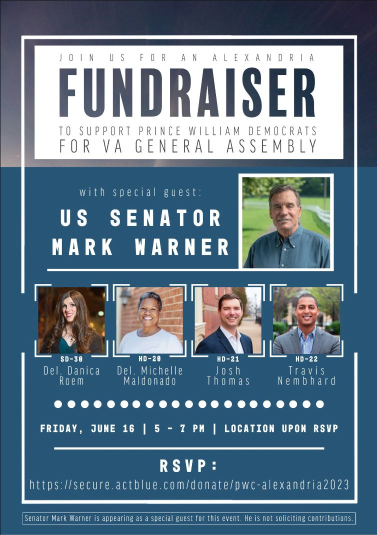Fundraiser for Senator Mark Warner