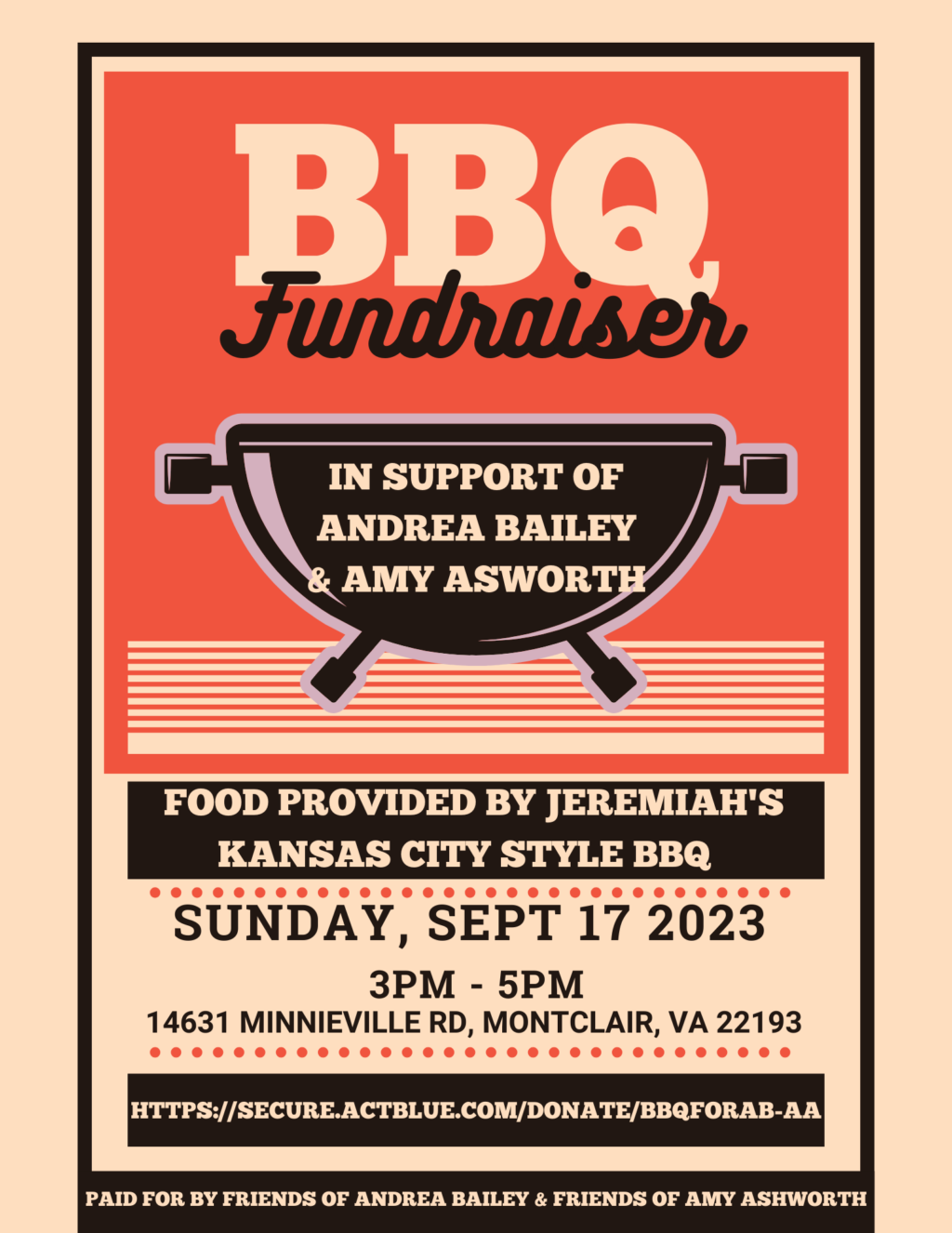 BBQ Fundraiser with Andrea Bailey and Amy Ashworth