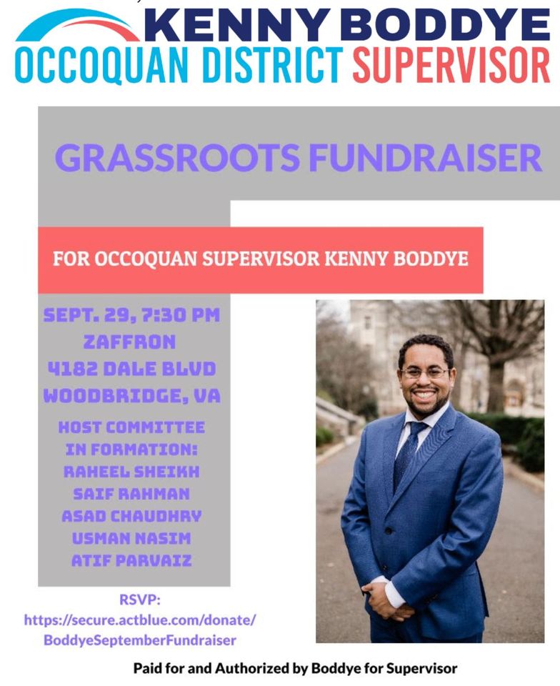 Re-Elect Kenny Boddye for Occoquan Supervisor Grassroots Fundraiser
