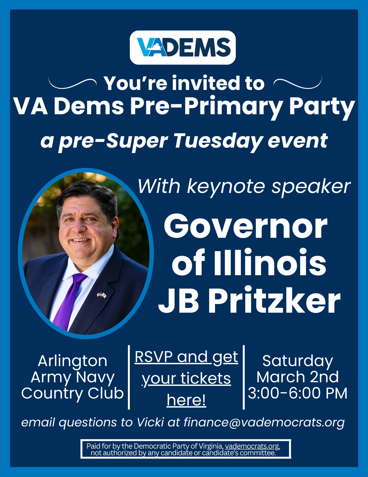 Virginia Democrats Pre-Primary Party