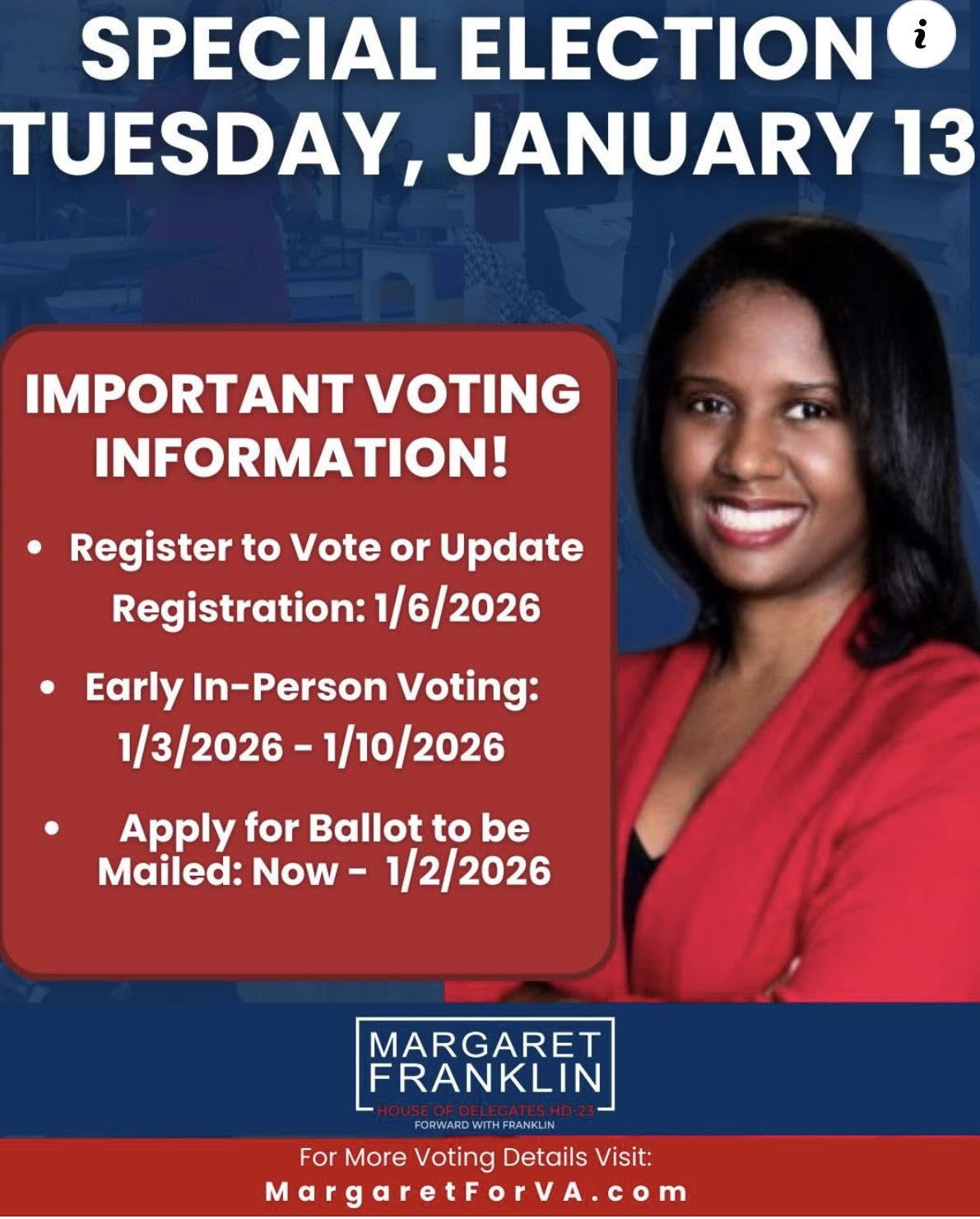 2025 Special Election January 13th 2026 for HD23