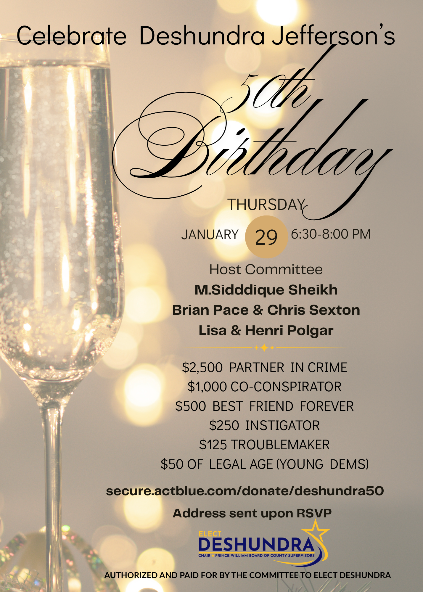 2026 Celebrate Deshundra Jefferson's 50th Birthday