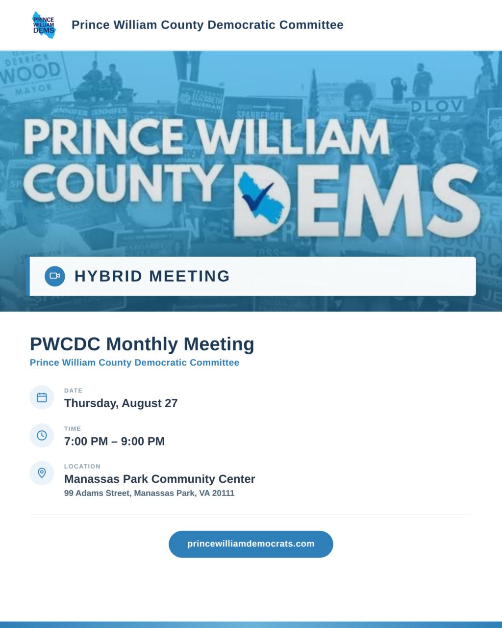 PWCDC Hybrid Meeting